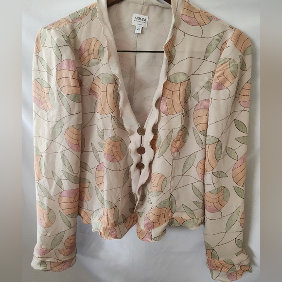 Armani Collezioni Tops - Armani Collezioni Print Blouse. Size 42 (Fits Small)